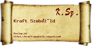 Kraft Szebáld névjegykártya